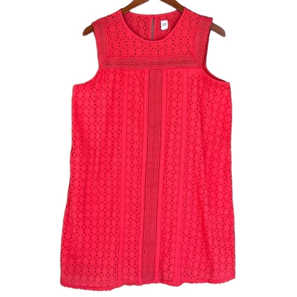 GAP Women's Red Sleeveless Midi Dress